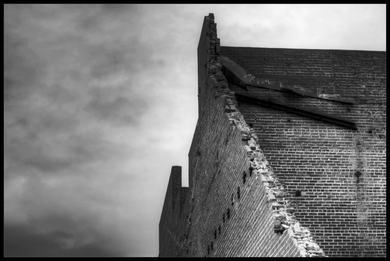 "Vibrato", a black and white architecture urbex photograph by Robert Santafede